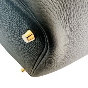 HERMES PICOTIN LOCK 18 BLACK GHW STAMP K
