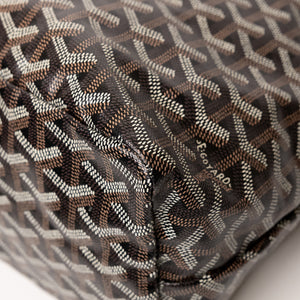 GOYARD BOHEME HOBO PM BAG GOYARDINE CANVAS BLACK SHW