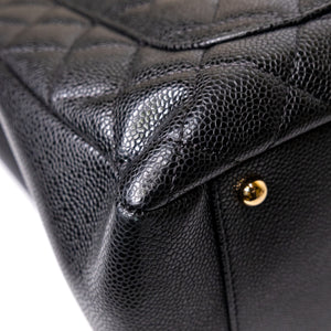 CHANEL CAVIAR GRAND SHOPPING TOTE BAG XL BLACK GHW