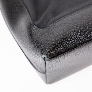 GUCCI VINTAGE BLACK JACKIE CANVAS SHOULDER BAG SHW