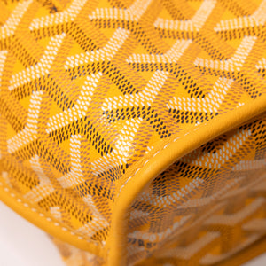 GOYARD MINI ANJOU TOTE BAG CANVAS / CALFSKIN YELLOW SHW