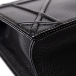 CHRISTIAN DIOR MEDIUM DIORAMA STUDDED BLACK CALFSKIN GHW