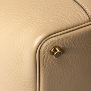 HERMES PICOTIN 18 LOCK BAG CLEMENCE TRENCH GHW STAMP K