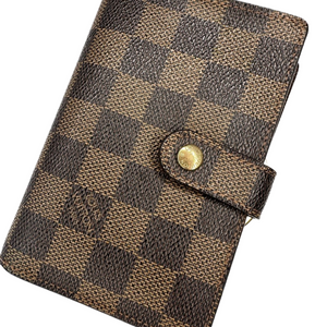 LOUIS VUITTON DAMIER EBENE FRENCH COMPACT WALLET