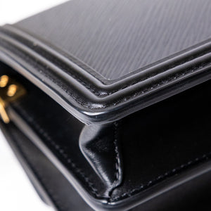 LOUIS VUITTON MINI DAUPHINE BLACK EPI LEATHER GHW