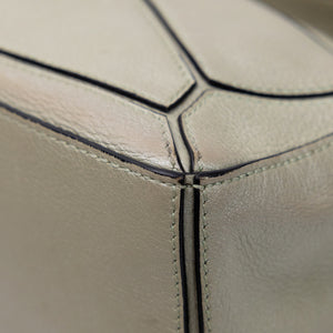 LOEWE MINI PUZZLE BAG CALFSKIN LIGHT GREEN SHW