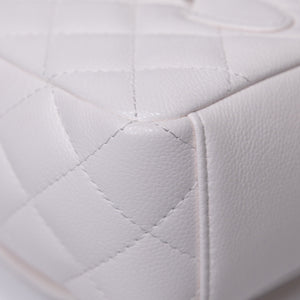 CHANEL 24C MINI BACKPACK / CROSSBODY BAG WHITE CALFSKIN LEATHER SHW