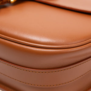 CHRISTIAN DIOR MEDIUM DIOR BOBBY BAG DARK TAN CALFSKIN LEATHER GHW