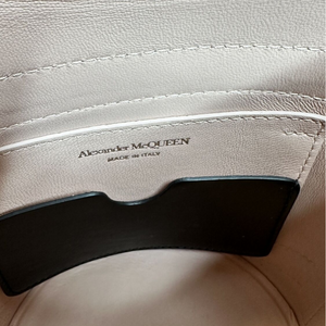 ALEXANDER MACQUEEN THE CURVE SMALL BAG TAN