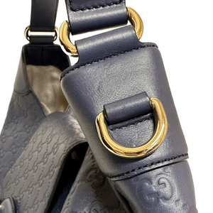 GUCCI EMILY LEATHER SHOULDER BAG GHW