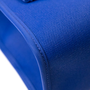 HERMES HERBAG ZIP 31 BLUE ELECTRIQUE / BLACK SHW STAMP Z