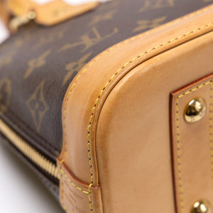 LOUIS VUITTON ALMA BB MONOGRAM CANVAS GHW