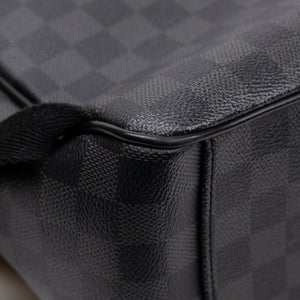 LOUIS VUITTON DAMIER GRAPHITE JOSH BACKPACK CANVAS BLACK GRAY MEN UNISEX