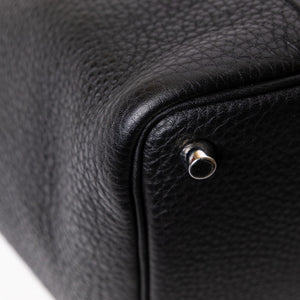 HERMES PICOTIN 18 LOCK BAG CLEMENCE BLACK SHW STAMP Y