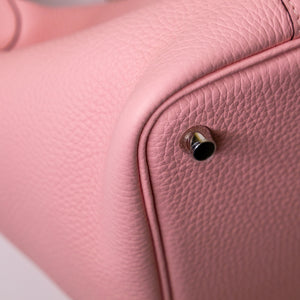 HERMES PICOTIN 18 LOCK BAG CLEMENT 3Q ROSE SAKURA GHW STAMP K