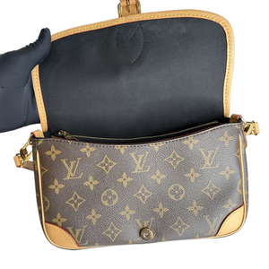 LOUIS VUITTON DIANE MONOGRAM CANVAS BAG WITH JACQUARD STRAP