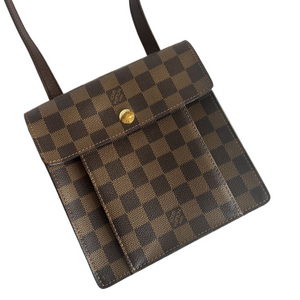 LOUIS VUITTON PIMLICO SHOULDER BAG DAMIER EBENE CANAVAS N45272