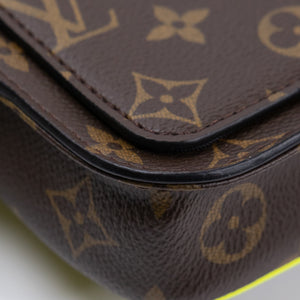 LOUIS VUITTON S LOCK SLING BAG MONOGRAM CANVAS BLACK HARDWARE