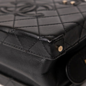 CHANEL 22B SMALL VANITY CASE CALFSKIN BLACK GHW