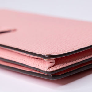 HERMES BEARN LONG WALLET CHEVRE MYSORE 3Q ROSE SAKURA SHW STAMP T