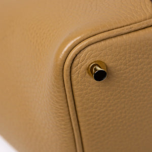 HERMES PICOTIN 18 LOCK BAG BAG CLEMENCE BISCUIT GHW STAMP K