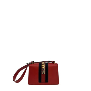 GUCCI SMALL SYLVIA BAG RED GHW