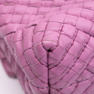 BOTTEGA VENETA OLIMPIA BAG LAVENDER PURPLE BLACK HARDWARE