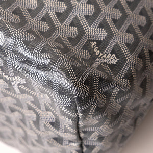 GOYARD SAINT LOUIS PM TOTE GOYARDINE CANVAS / CALFSKIN GREY SHW