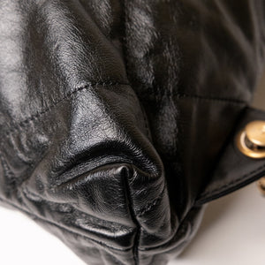 CHANEL 22 BACKPACK CALFSKIN BLACK GHW