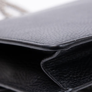 GUCCI DIONYSUS GG MINI BAG CALFSKIN BLACK SHW