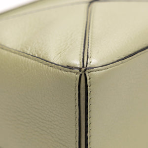 LOEWE MINI PUZZLE PEARL GREEN CALFSKIN SHW
