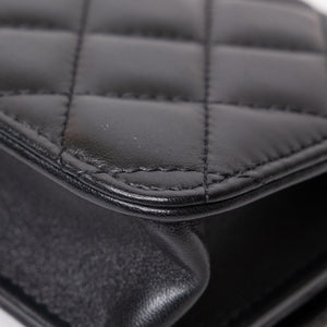 CHANEL 22K MINI WALLET ON CHAIN GHW (MICROCHIP)