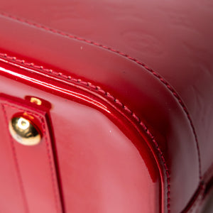 LOUIS VUITTON ALMA PM PATENT LEATHER RED GHW