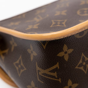 LOUIS VUITTON DIANE MONOGRAM CANVAS BAG WITH JACQUARD STRAP
