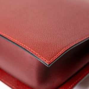 HERMES SACABAR 24 BAG EPSOM / SWIFT SIENNNE / CUIVRE SHW STAMP D