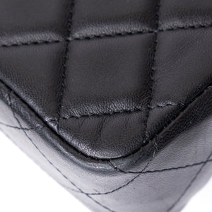 CHANEL MINI CLASSIC FLAP LAMSKIN BLACK