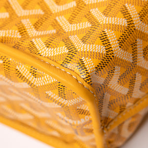 GOYARD MINI ANJOU TOTE BAG CANVAS / CALFSKIN YELLOW SHW