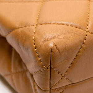 CHANEL VINTAGE FLAP BAG CARAMEL LAMBSKIN SHW