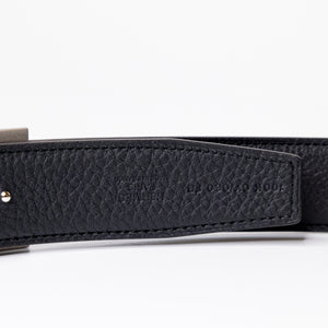 HERMES SIZE 100 H BELT BUCKEL REVERSIBLE BELT BLACK