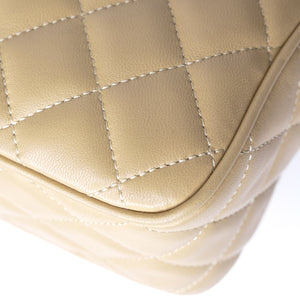 CHANEL CAMERA BAG WITH TASSEL BEIGE SHW
