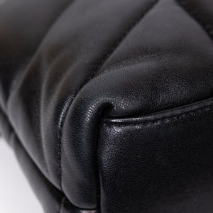 SAINT LAURENT PUFFER BAG TOY BLACK NAPPA LEATHER GHW