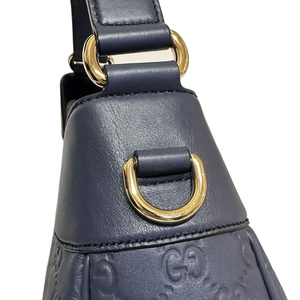 GUCCI EMILY LEATHER SHOULDER BAG GHW