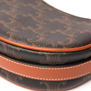 CELINE MINI AVA BAG WITH TRIOMPHE CANVAS GHW