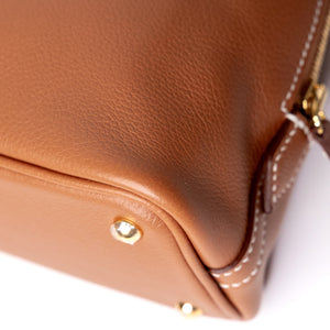 HERMES MINI BOLIDE EVERCOLOR GOLD GHW STAMP K