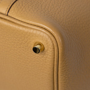 HERMES PICOTIN 18 LOCK BAG BAG CLEMENCE BISCUIT GHW STAMP K