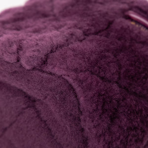 CHANEL TOP HANDLE SMALL VANITY CASE SHEARLING PURPLE GHW (MICROCHIP)