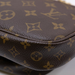 LOUIS VUITTON MULTI POCHETTE ACCESSORIES ROSE MONOGRAM CANVAS GHW