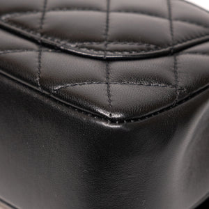 CHANEL 25B PEARL HANDLE MINI SQUARE LAMBSKIN LEATHER GHW (MICROCHIP)