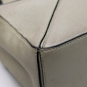 LOEWE MINI PUZZLE BAG CALFSKIN LIGHT GREEN SHW