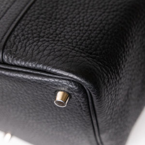 HERMES PICOTIN 18 LOCK BAG CLEMENCE BLACK SHW STAMP Y